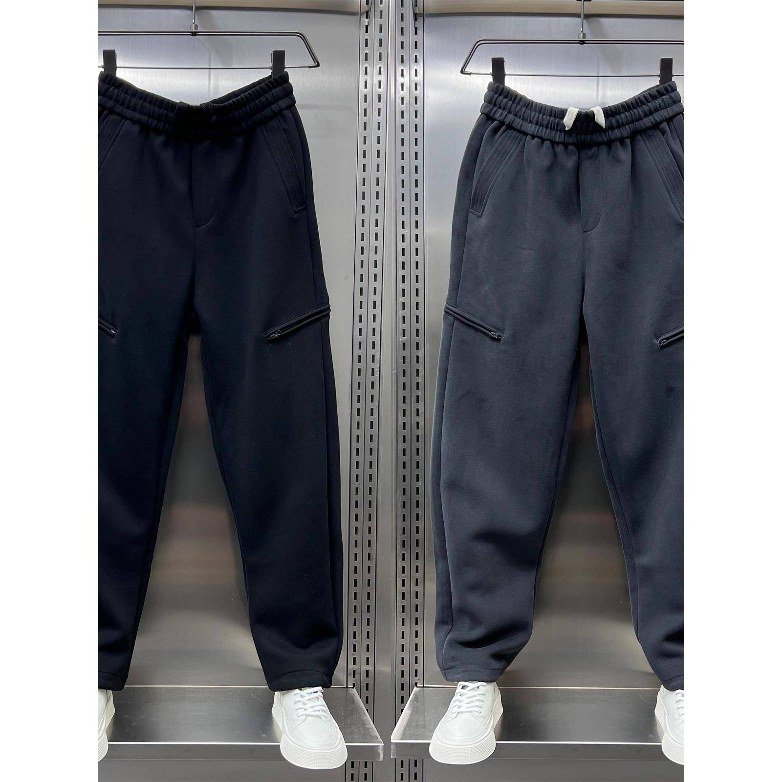 Mostarsea~秋冬时尚阔腿运动裤男宽松直筒哈伦裤百搭痞帅休闲长裤