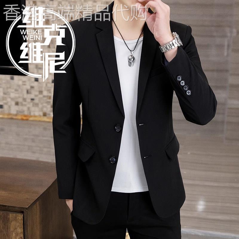 西装外套男2026年春秋新款韩版潮流休闲帅气免烫修身商务大码西服
