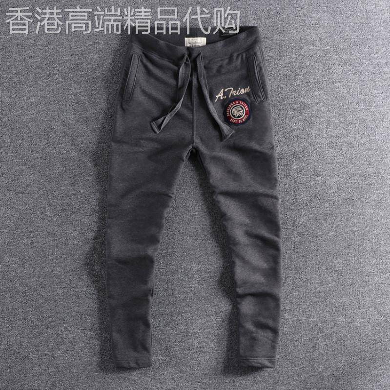 直筒卫裤男宽松加长新款2025爆款百搭抽绳毛圈高端春秋潮牌运动裤