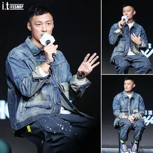 Madness Mdns Clot 水洗工装牛仔外套男余文乐潮牌情侣夹克上衣秋