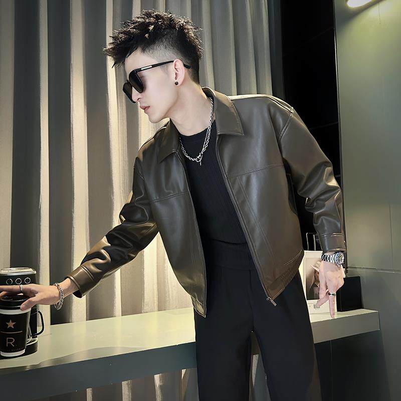香港秋冬加绒加厚皮衣男款真皮皮夹克2025新款时尚高级感痞帅外套