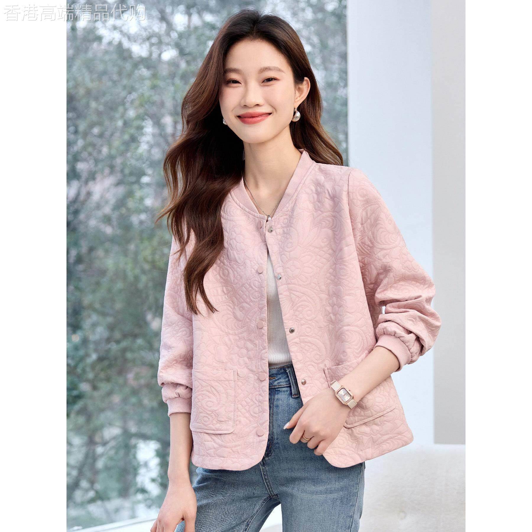 小香风棒球服短外套女春秋新款显瘦百搭时尚提花减龄宽松休闲夹克
