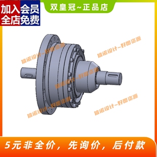 谐波齿轮减速器设计 含三维SW模型3D建模+10张CAD图纸+说明素CAD