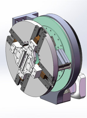 激光切管机卡盘 X2503 3D图纸 机械设计素材 SW模型