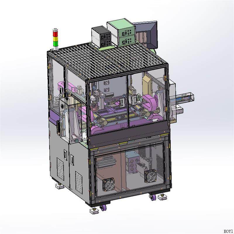 固晶机光通信产品精密双芯片粘贴机X2560 3D图纸 机械设计素材CAD