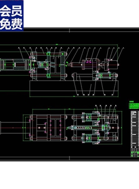 J1440-ZS900注塑机设计-注射机结构设计【7张CAD图纸+说明】CAD