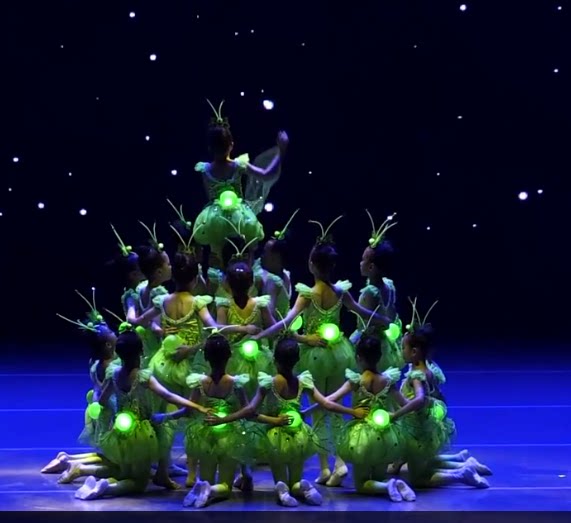 儿童小小萤火虫表演服 虫儿飞舞蹈服装 萤火虫卡通昆虫动物演出服