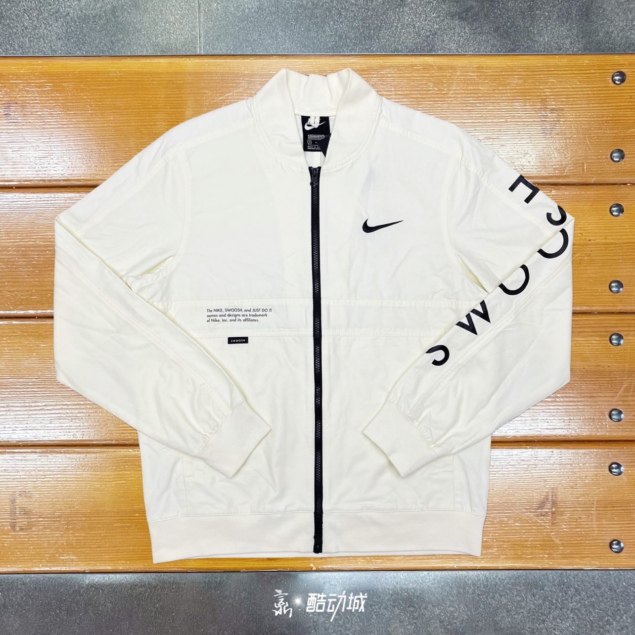 Nike耐克男子新款秋季拼接防风运动服SWOOSH休闲外套DJ5368-110 运动服/休闲服装 运动茄克/外套 原图主图