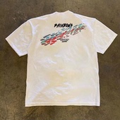 男女同款 260g重磅不透个性 纯棉圆领短袖 斑点印花T恤夏季 设计时尚