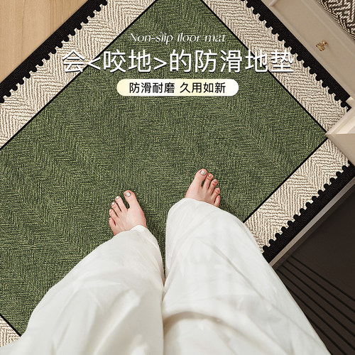 中古风入户门地垫防滑除尘免洗垫