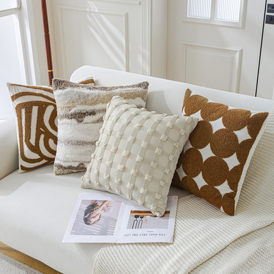 中古美拉德色系抱枕房间飘窗靠枕