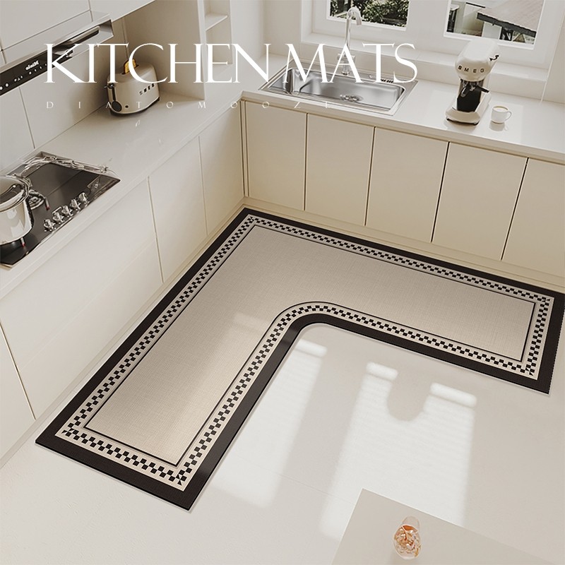 厨房地垫l形硅藻泥专用防滑防油脚垫耐脏免洗可擦家用可裁剪地毯,居家布艺,厨房地垫,淘宝优惠券,粉丝福利购,淘宝优惠卷