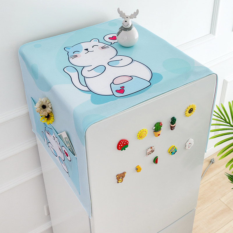 防尘盖布单双开门冰箱洗衣机微波炉防尘防油盖巾布罩万能通用盖布,居家布艺,万能盖巾,淘宝优惠券,粉丝福利购,淘宝优惠卷