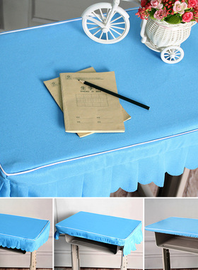 小学生桌布桌罩课桌套罩40×60学校课桌布天蓝色防水书桌学习桌套