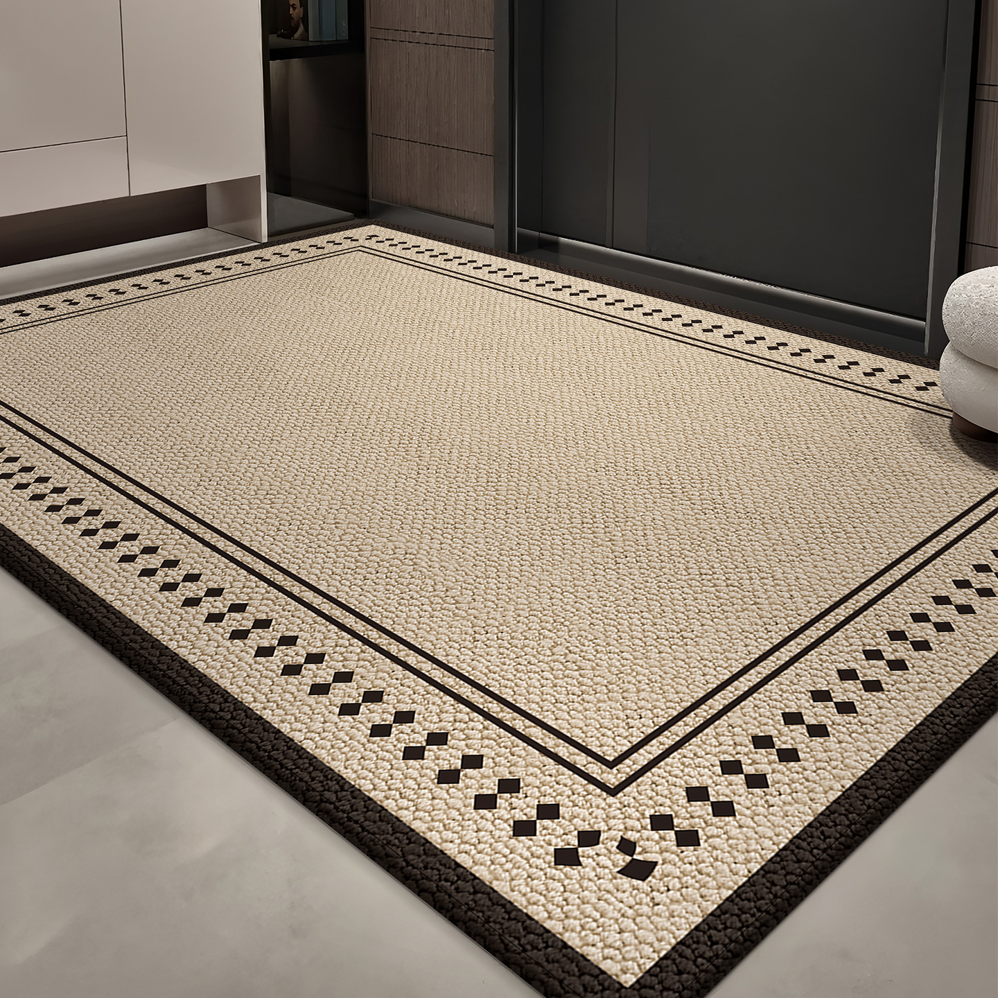 2025新款入户门地垫高级感玄关家用防滑脚垫耐脏除尘地毯免打理垫