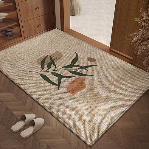 高级纯色仿剑麻入户门地垫地毯