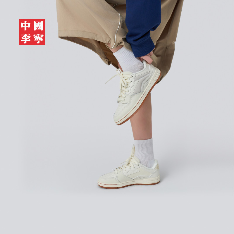 中国李宁惟吾PRO情侣款小白鞋