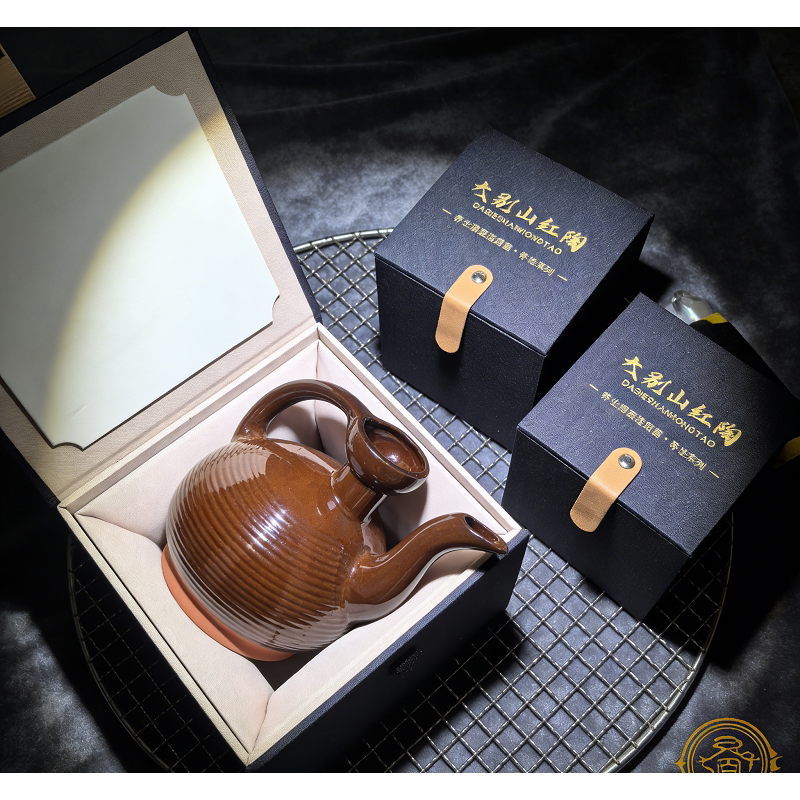 手工陶瓷酒壶家用传统农村老式温酒壶黄酒白酒加热酒燎子烫酒高档