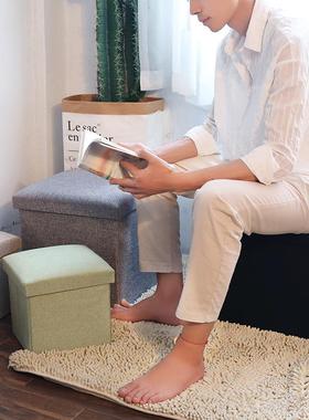 storage stool small rectangle chair shoe changing stool 凳椅