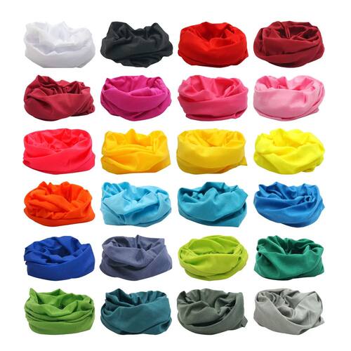 Dyeing Color Neck Gaiter Men Women Plain Bandana Multifuncti