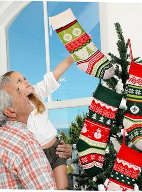 New Christmas decoration knitted Christmas socks g无品牌/ift