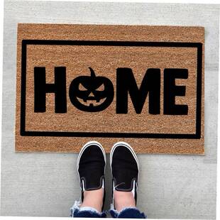 CartYJJMIgwkoon Halloween Welcome Mat Print Doormat Anti Sli