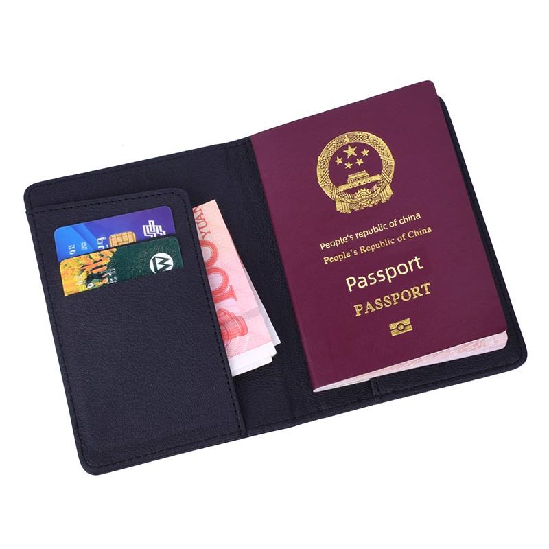 Passport Cover Leather M Women Travel Passport Holder