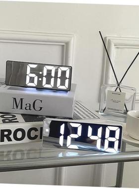 Smart LED Clock Bedside Digital Alarm Clocks Desktop Table E