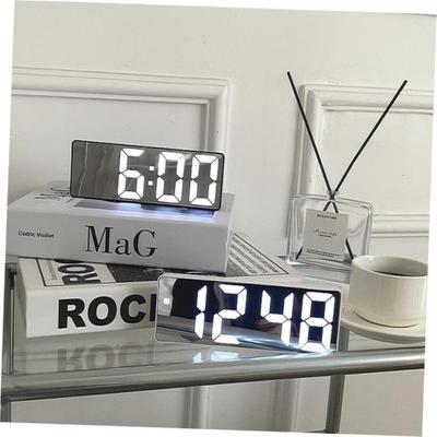 Smart LED Clock Bedside Digital Alarm Clocks Desktop Table E