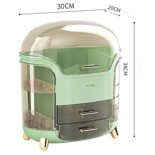 Transparent Desk Makeup Organizer Box Large Capacity Cosmeti