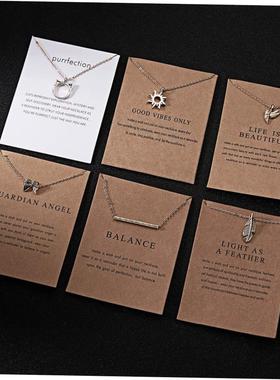 Gold Color Key Circle Necklace For Women fashion couple gift