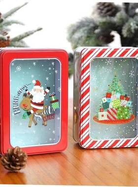 Christmas gift box hyaline tinplate box Baking packaging box