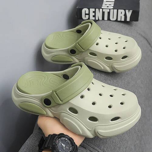 Summer Men's Thick-Soled Non-Slip Breathable Toe-Cap Sandals