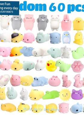 60 PcS SquiShieS Mochi AniMA SquiShy ToyS for KidS PArTy