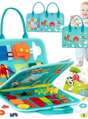 Montessori Busy Book Educational Toys For Toddler Portable A