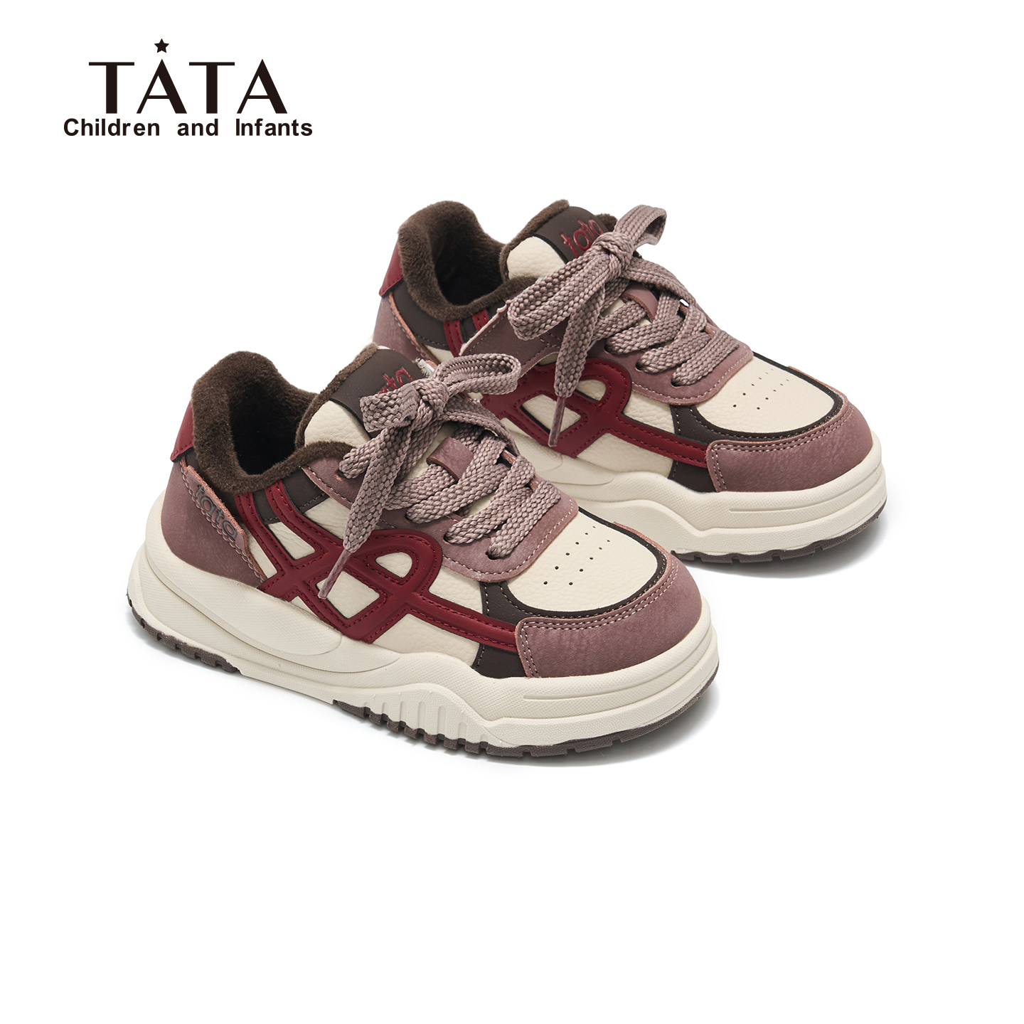 TATA他她童鞋加绒板鞋