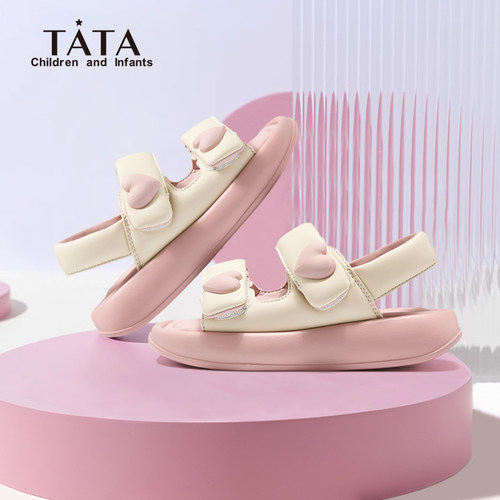 TATA他她童鞋女童凉鞋夏外穿拖鞋