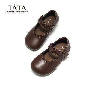 他她童鞋女童小皮鞋2026春季新款儿童玛丽珍鞋配裙子软底公主单鞋