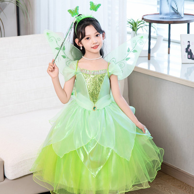 女童六一儿童节表演服小精灵裙子