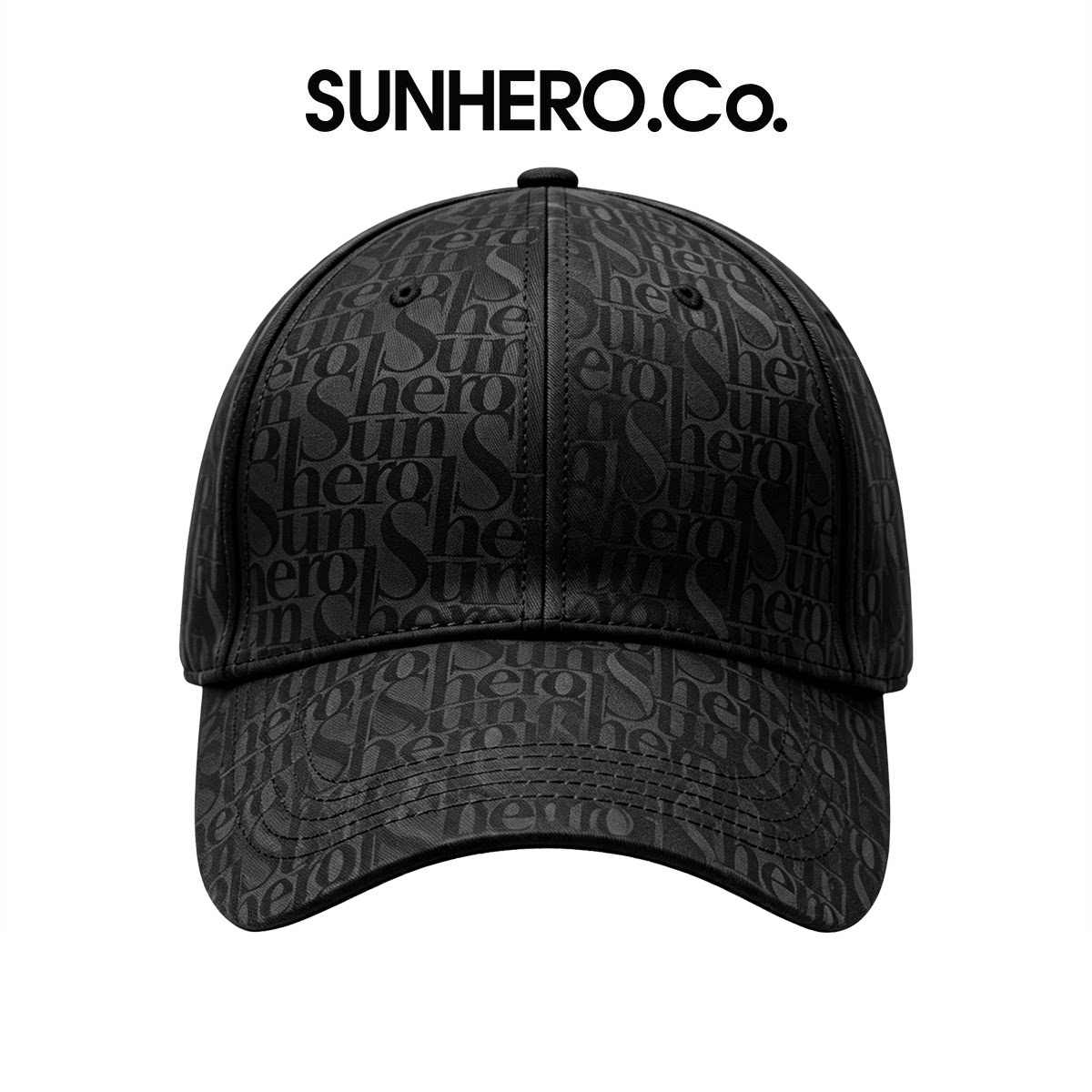 sunhero字母印花棒球帽精典老花防晒弯檐大头鸭舌帽子男女26新款