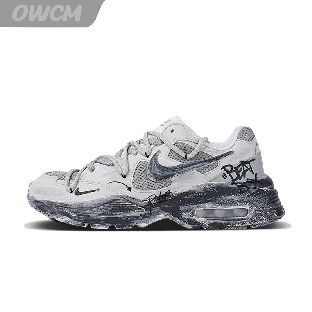 Nike Air Max Fusion 灰色废墟潮流时尚增高脏脏休闲跑步鞋男女鞋