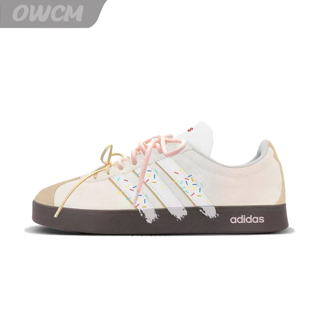 Adidas neo VL 奶油蛋糕潮流可爱甜酷时尚百搭休闲板鞋女子定制鞋