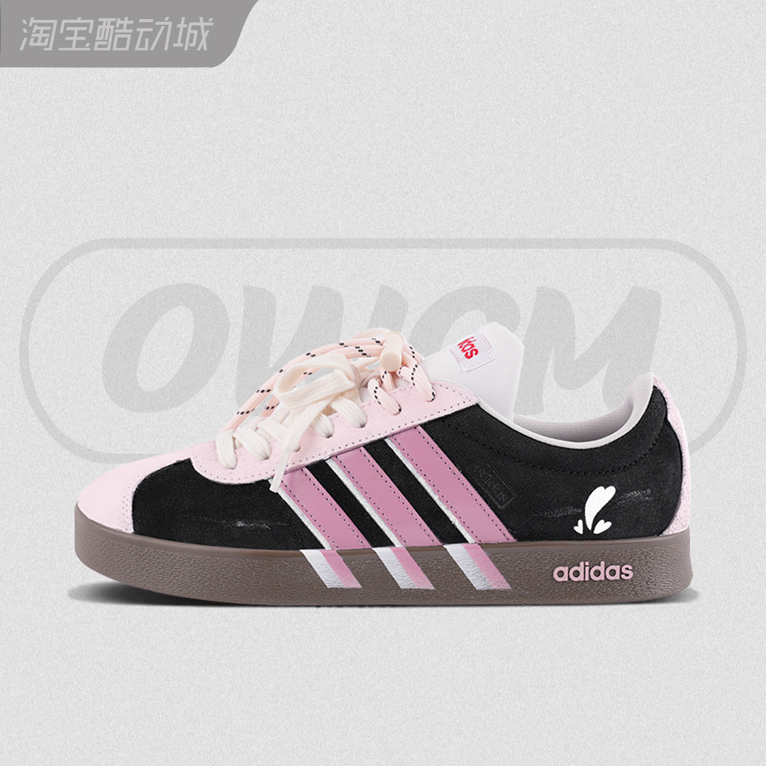 Adidas neo VL 坠入爱河甜酷潮流时尚低帮百搭休闲板鞋女子定制鞋