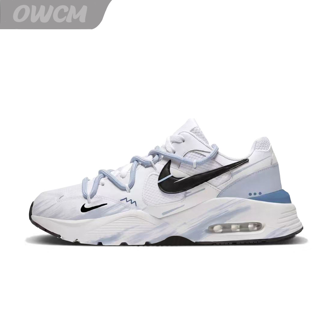Nike Max Fusion 冰蓝云雾潮流时尚小清新休闲跑步鞋男女鞋定制鞋