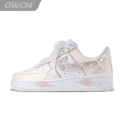 Nike Air Force 1 AF1空军一号七巧情人节礼物休闲板鞋女子定制鞋