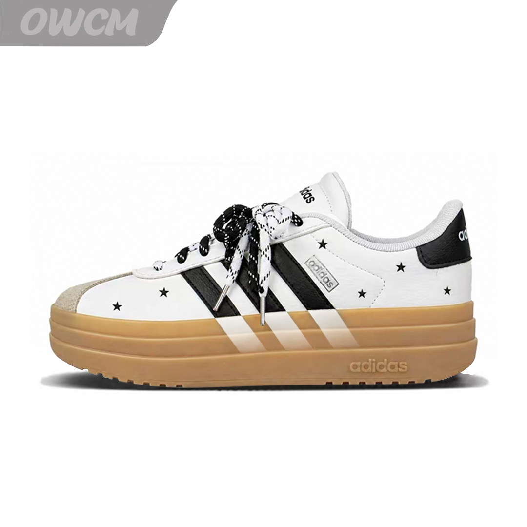Adidas VL Court Bold 星星日记时尚厚底增高休闲板鞋女子定制鞋