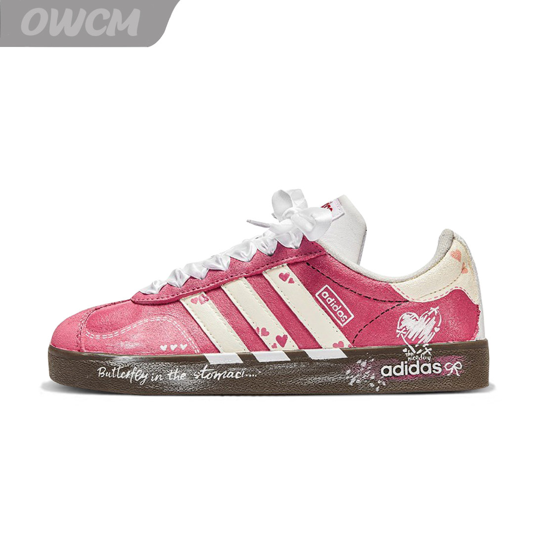 Adidas neo VL 爱心派对潮流时尚做旧低帮百搭休闲板鞋女子定制鞋