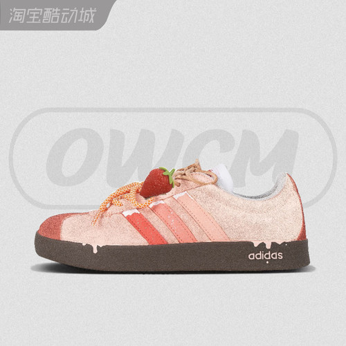 Adidas neo VL 草莓塔塔潮流时尚百搭低帮百搭休闲板鞋女子定制鞋