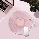 圆形粉色鼠标垫子女生高颜值小号创意办公室工位桌垫滑鼠垫简约女