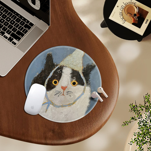 桔子猫防滑猫猫鼠标垫